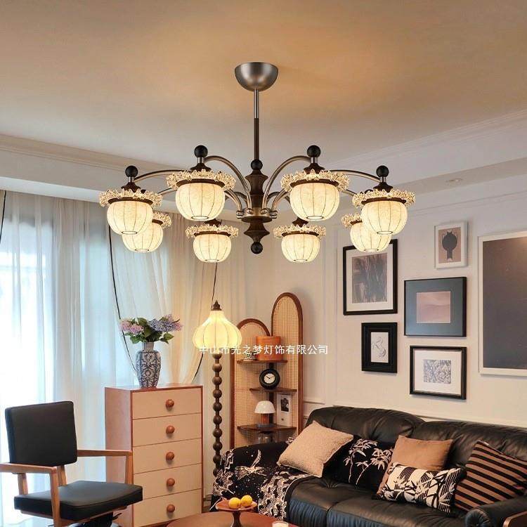 中古风复古客厅吊灯2025年新款宋代美学布艺灯罩餐厅感大厅灯,农机/农具/农膜,播种栽苗器/地膜机,淘宝优惠券,粉丝福利购,淘宝优惠卷
