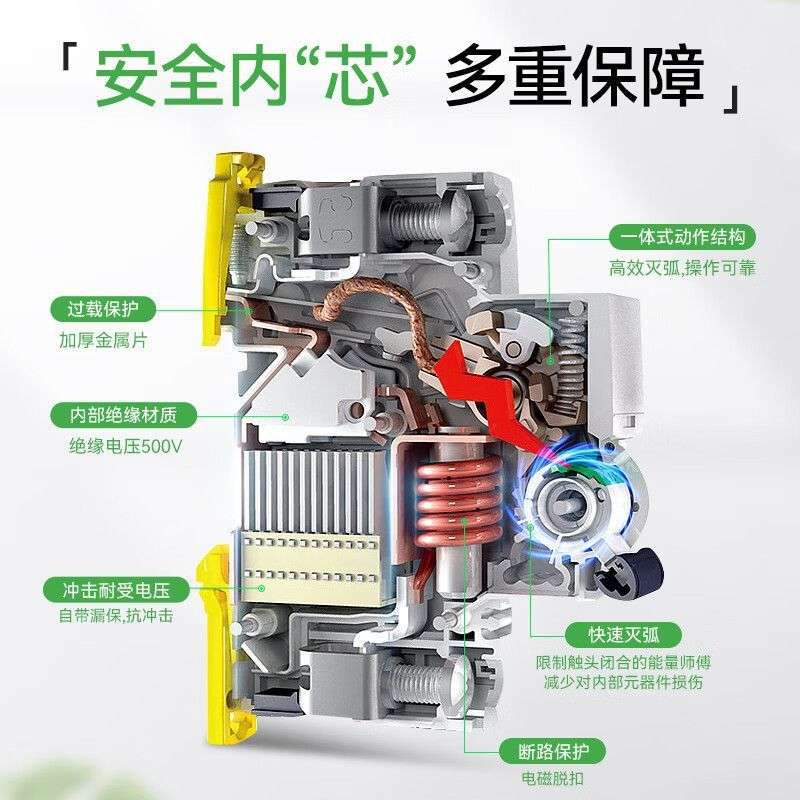 iC65N2P一体式漏电断路器A9D65216/20/25/32/40/50/63 iC65Nvigi