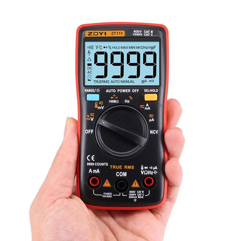众仪电测ZT111迷你掌中宝温度测量自动量程ZOYI数字万用表