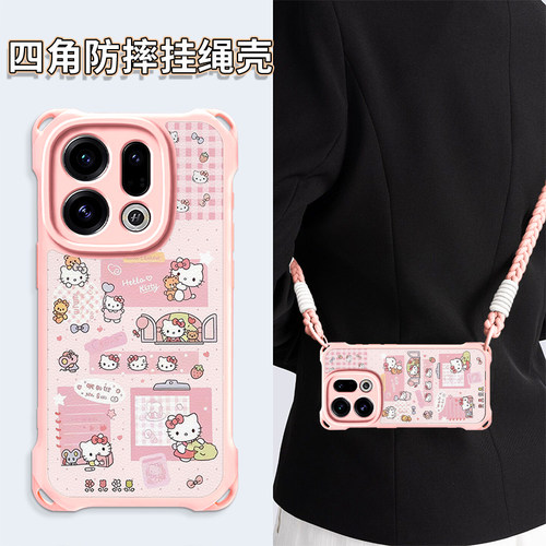 适用oppofindx9hellokitty卡通