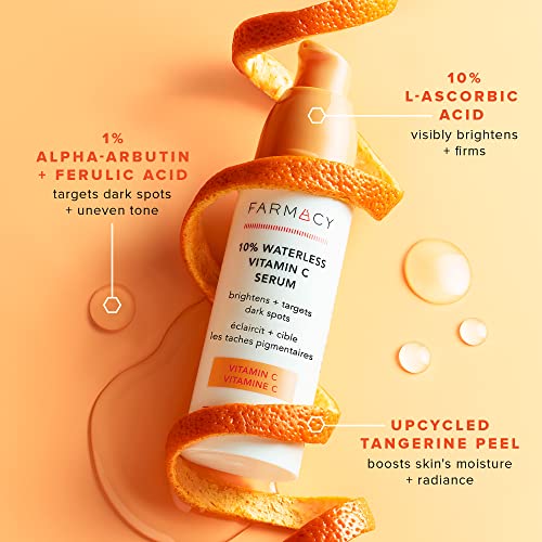 速发Farmacy 10% Vitamin C Serum for Face - Waterless Vitamin