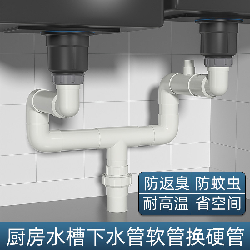 水槽软管换塑料硬管螺牙接头 厨房洗菜盆下水PVC管变径螺纹转接头,家装主材,其它卫浴配件,淘宝优惠券,粉丝福利购,淘宝优惠卷