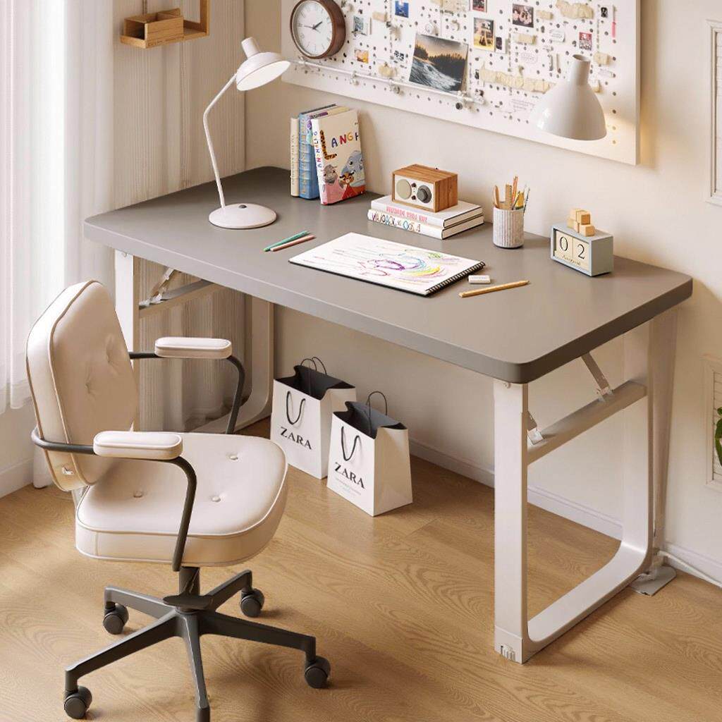 办公桌简易出租房用学习桌子小户型学生书桌可折叠电脑桌卧室家用