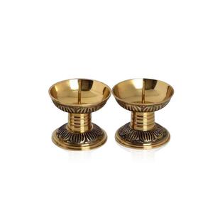 纯铜烛台家用蜡烛台招财 佛前供灯一对供奉佛具用品摆件供佛灯座