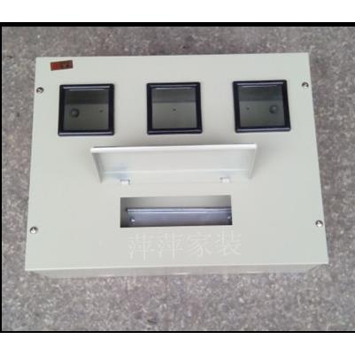 致业配电箱三位单相电表箱+9位C45白色空气开关平顶控制箱强电箱