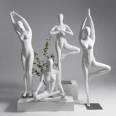 全身瑜伽运动模特道具女假人体女装 店内衣橱窗模特展示架 人偶服装