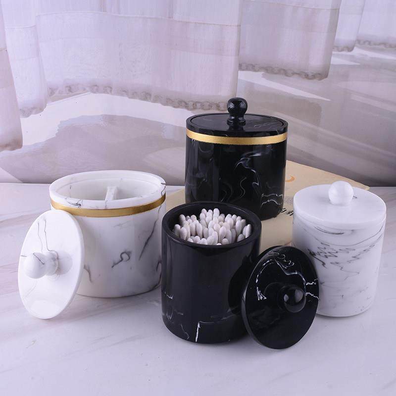 棉签盒北欧ins 酒店创意卫生间餐桌带盖牙签盒收纳双格双用一体盒,收纳整理,牙签盒,淘宝优惠券,粉丝福利购,淘宝优惠卷