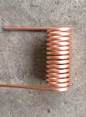 DN15紫铜管换热器4分螺旋铜管冷却水循环管紫铜弯管盘管弹簧铜管