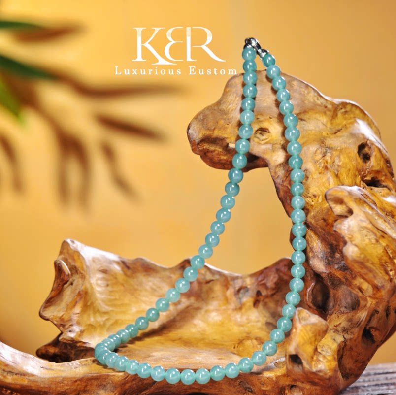 【Tia姐妹团专享】女神珠链天然A货翡翠项链颈饰百搭款KBR0119002