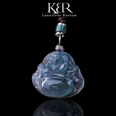 【新年珠宝节】天然A货翡翠佛公吊坠项链简约百搭国风KBR0304002