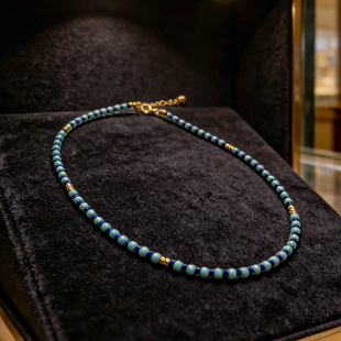 天然绿松青金石项链JJCZ60122007 设计款 新年珠宝节