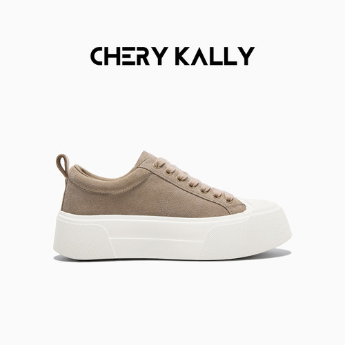 cherykally厚底增高4.5cm板鞋女