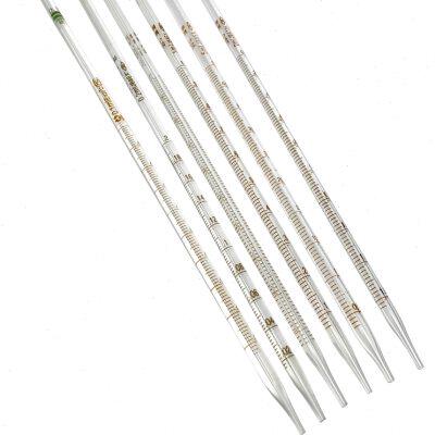 刻度吸管0.1/0.2/0.5/1/2/5/10/15/25/50玻璃单标线胶头移液滴管