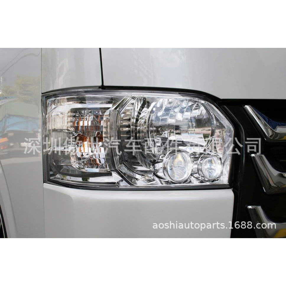 适用于 丰田hiace200系 丰田海狮2005-2019  改装GL大灯 双天使眼