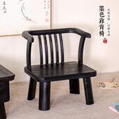 实木榻榻米座椅靠背矮椅子阳台休闲椅床上无腿家用日式 飘窗小椅子