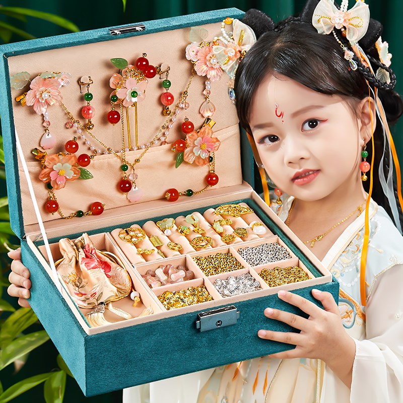 小女孩生日礼物6到10多岁古风发饰3D女童4公主5网红7爆款8儿童玩