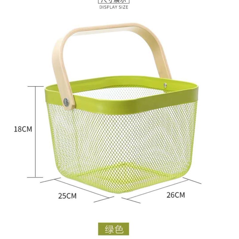 厂家直供创意伴手礼篮收纳篮收纳筐铁篮子水果篮沥水篮菜篮子