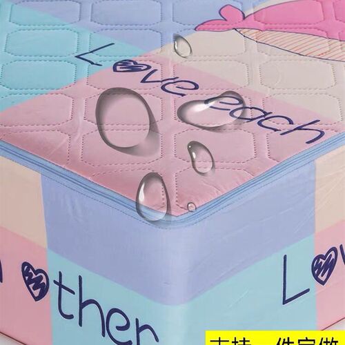 防水隔尿床笠单件六面全包床罩拉链式G防滑固定加厚夹棉床垫保护