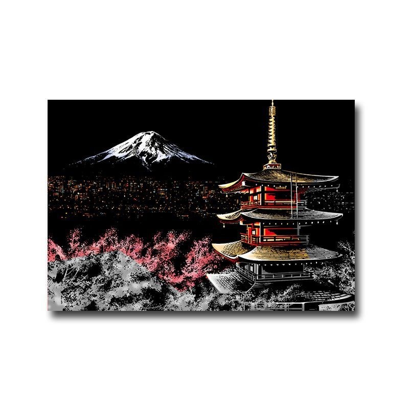 炫彩儿童刮刮画城市夜景创意手工DCIY生日礼物成人解压艺术刮画纸