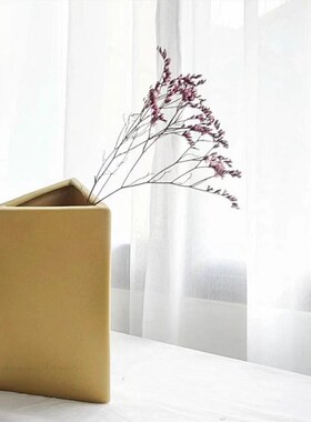 北欧简约创意三角形花瓶陶瓷工艺品摆件家居客厅插花玄关软装饰品