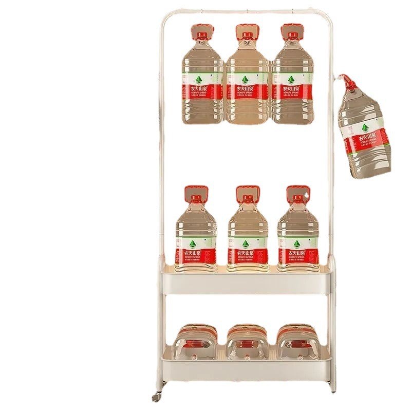 北欧落地衣架卧室家用带轮移动收纳置物挂衣架简约晾衣架子衣帽架