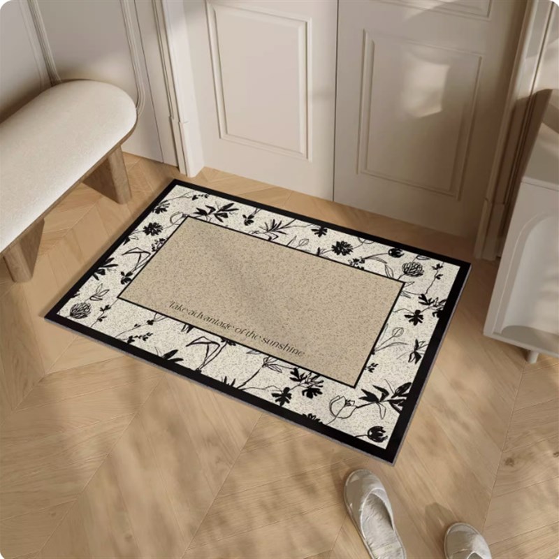 黑暗森林丝圈地垫入户门垫简约现代地毯玄关进门门口脚垫耐脏客厅