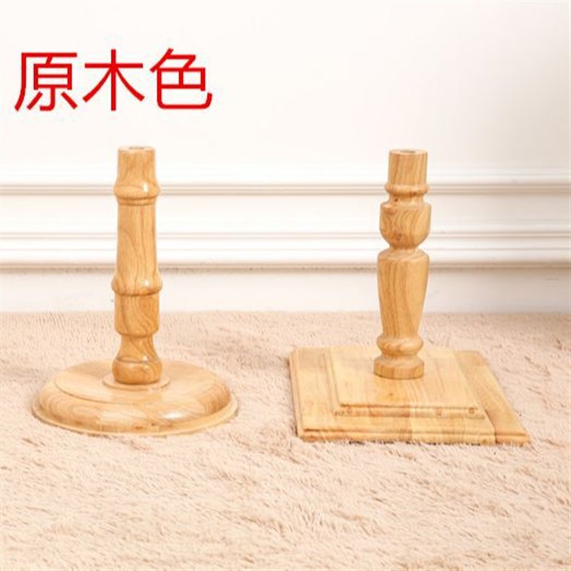 服装店橱窗模特道具DIY配件实木底座男女儿童支架半身假人台底盘