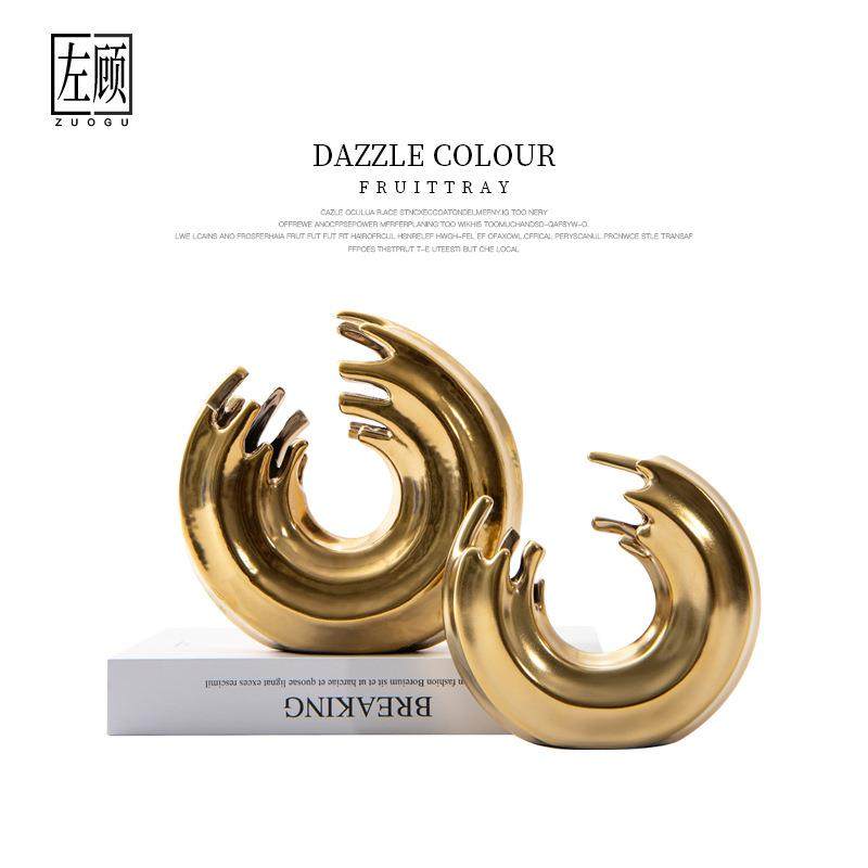 现代轻奢抽象电镀金陶瓷花瓶客厅高级感艺术摆件样板房间软装饰品,农机/农具/农膜,其它农用工具,淘宝优惠券,粉丝福利购,淘宝优惠卷