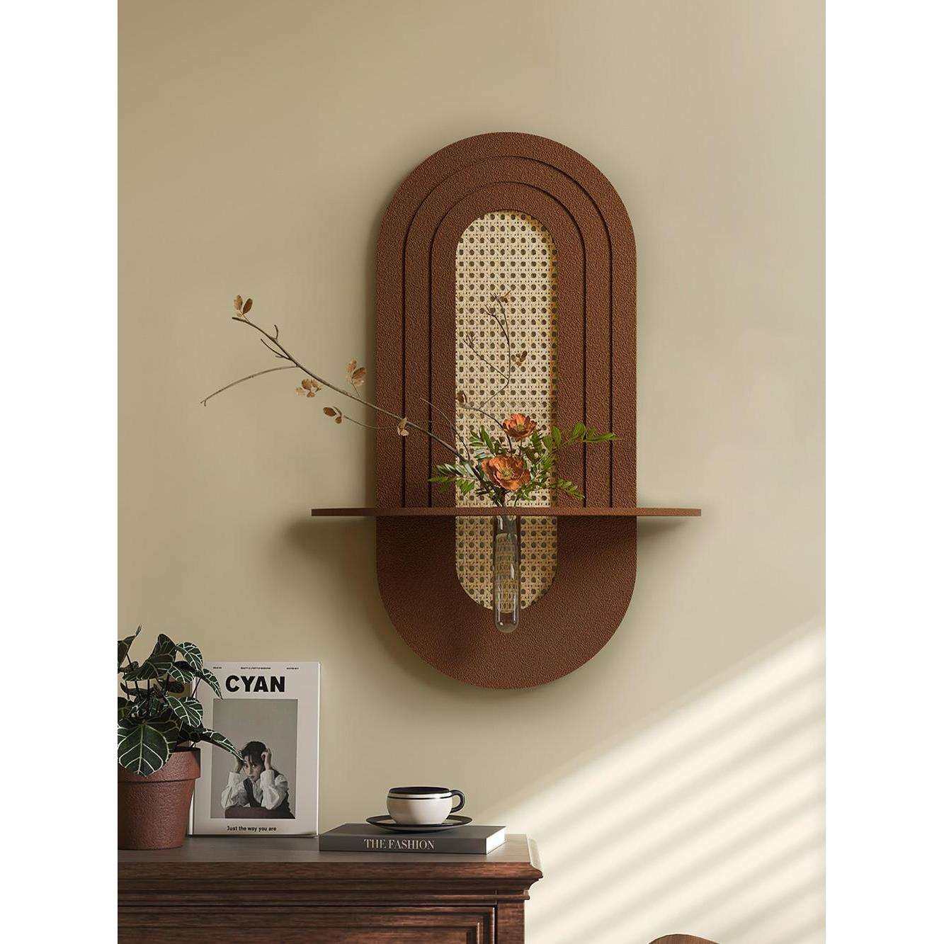 立体砂岩竹编花瓶装饰画绿植植物玄关挂画过道走廊高级感客厅餐厅,农机/农具/农膜,其它农用工具,淘宝优惠券,粉丝福利购,淘宝优惠卷