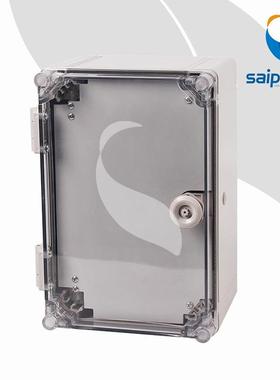 斯普威尔销售带中门透明盖防水配电箱 ATM-302016防水配电箱 按钮