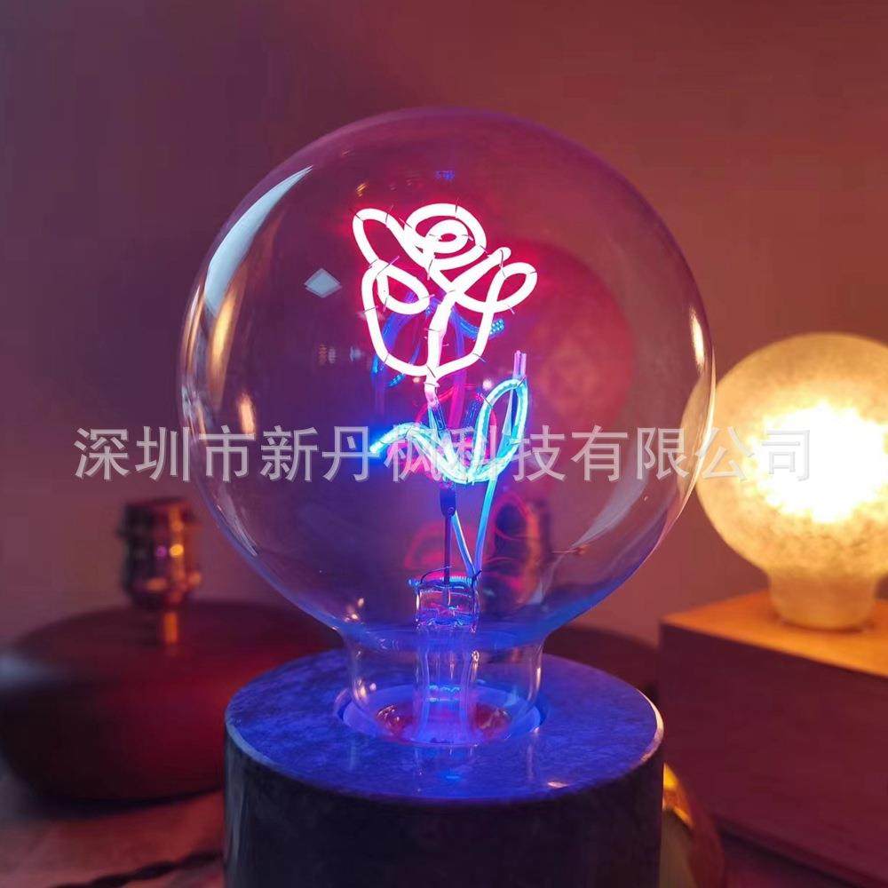 G125玫瑰花彩色LED灯丝灯泡圣诞LED字母泡 彩色灯丝小台灯小夜灯,农机/农具/农膜,其它农用工具,淘宝优惠券,粉丝福利购,淘宝优惠卷