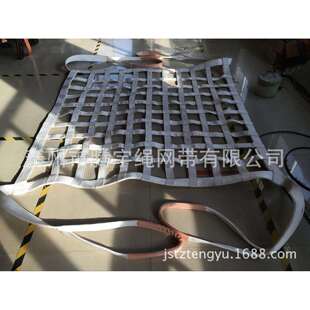 扁平吊网 扁平涤纶起重吊网 扁平吊货网 货柜遮挡网 攀爬网丙纶