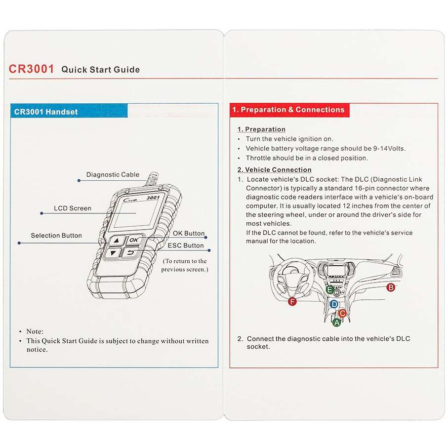 元征LAUNCH X431 Creader /CR3001 OBD II全 功能读码卡海外英文