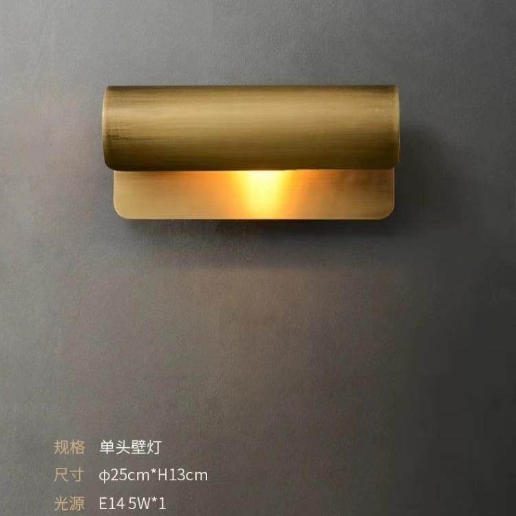 全铜镜前灯卫生间用也不会生锈后现代墙壁画灯客厅玄关壁灯LED灯