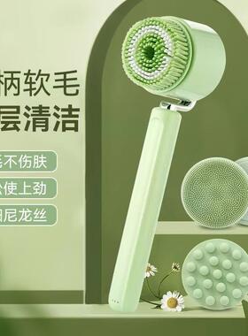 长柄电动洗澡刷搓背神器后背SPA仪充电搓灰搓泥多功能按摩沐浴刷