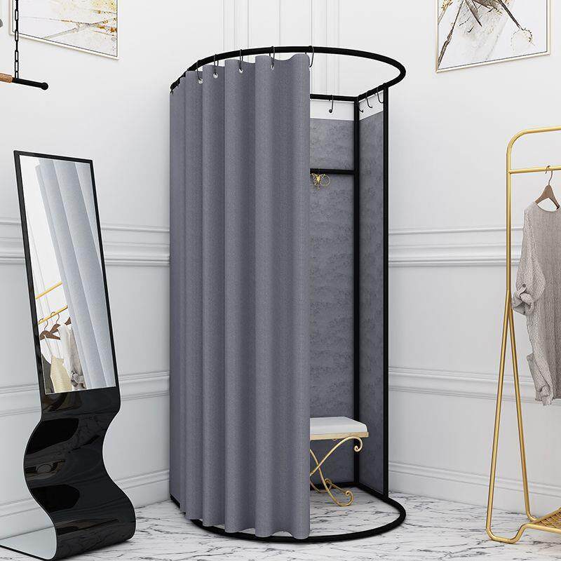 服装店商场试衣间简易移动换衣间临时可拆卸展示架子更衣室门帘布