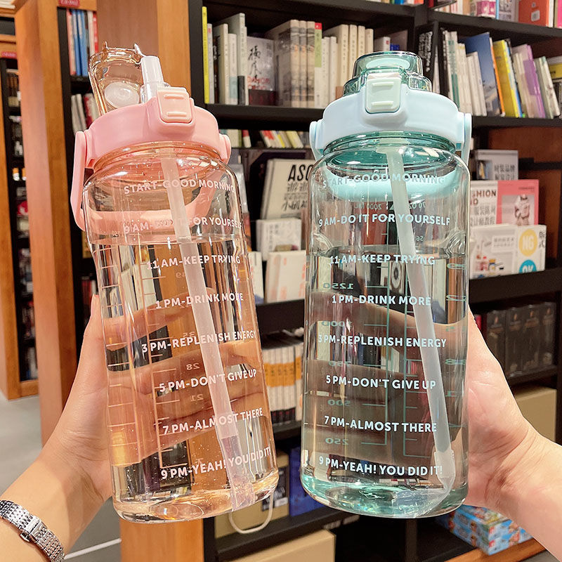 大容量2L水杯有刻度耐高温便携提
