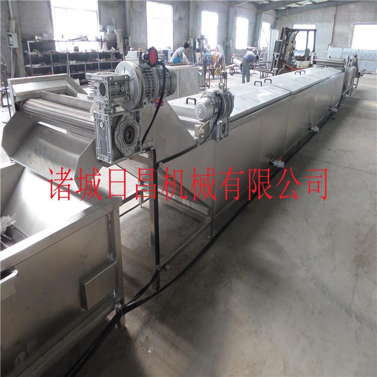 销售豇豆漂烫机速冻豆角杀青冷却机蔬菜漂烫预煮机机械