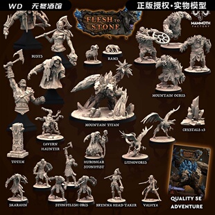 【血肉归石】 兽人 食人魔 岩穴幽魂  龙与地下城DND跑团棋子模型