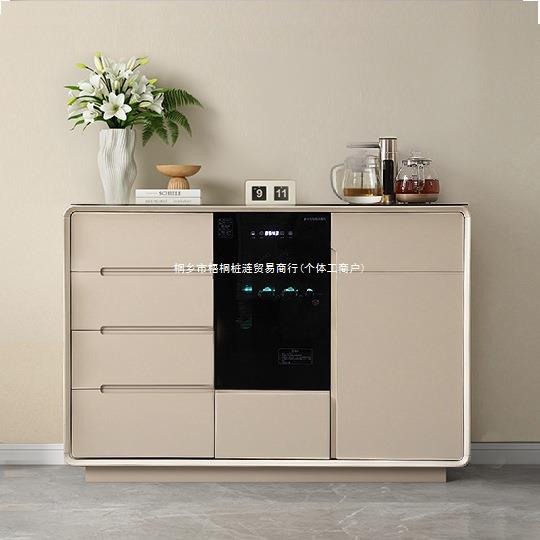 饮水机茶吧机家用置物柜2025新款带消毒实木轻奢餐边柜智能一体柜
