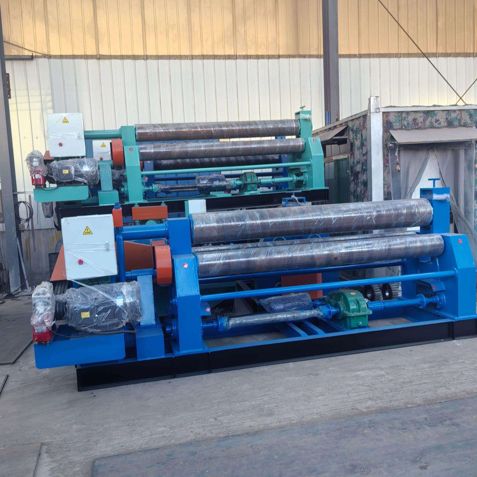 卷板机山东卷圆机 16*2500机械传动蜗轮蜗杆三辊滚圆机跨境优惠