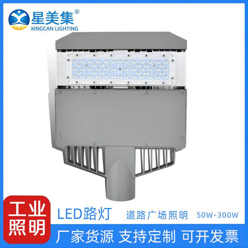 小区乡村庭院220V道路灯大功率100W200W300W大功率超亮 LED路灯头