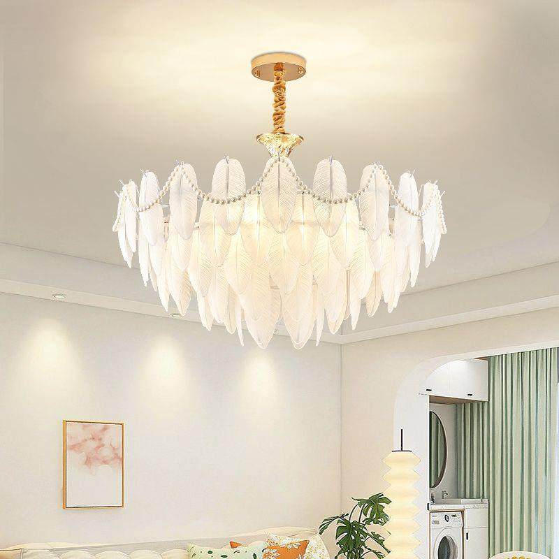 羽毛客厅灯轻奢欧式吊灯2025新款客厅餐厅灯组合法式灯套餐卧室灯,电子元器件市场,集成电路（IC）,淘宝优惠券,粉丝福利购,淘宝优惠卷