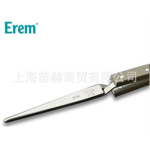 瑞士 Erem镊子29SA圆宽尖头150mm手柄隔热反方向夹持镊子