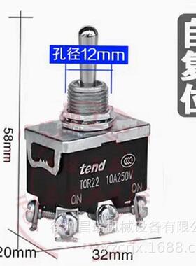 徐工随车吊高空作业车TOR22自复位纽子开关TEND程机械配件6脚2挡