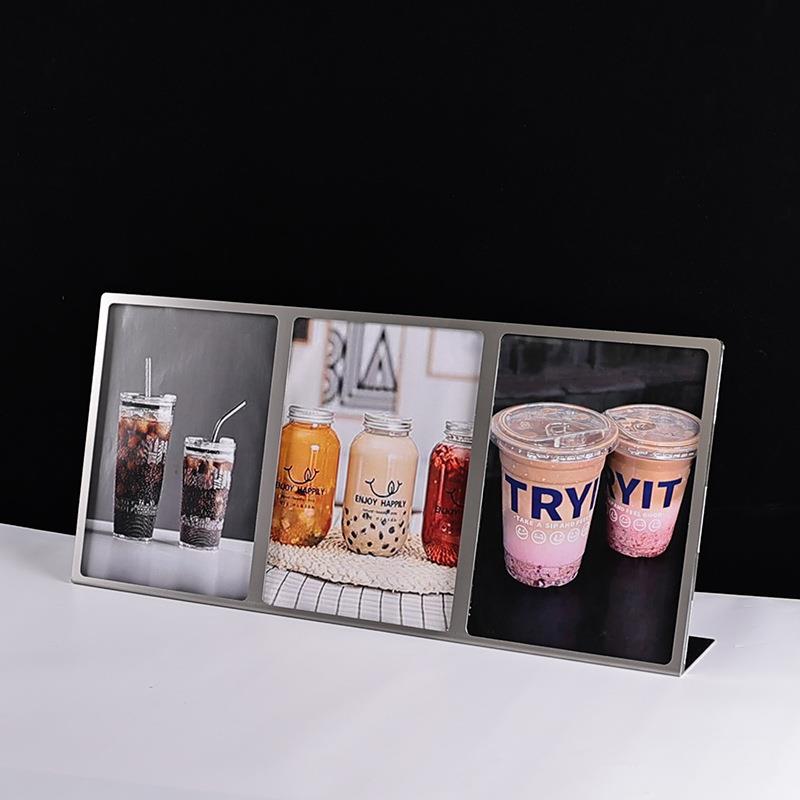 台卡展示牌桌面广告牌台牌展示架价目表桌面立牌A4点单牌展示牌