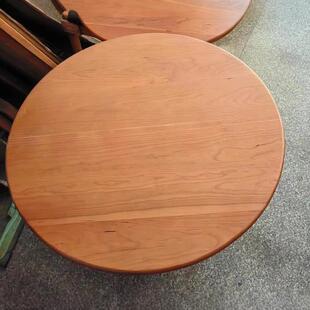 北欧实木圆形圆形桌面配件北美樱桃木桌子面茶几面（单独桌面）