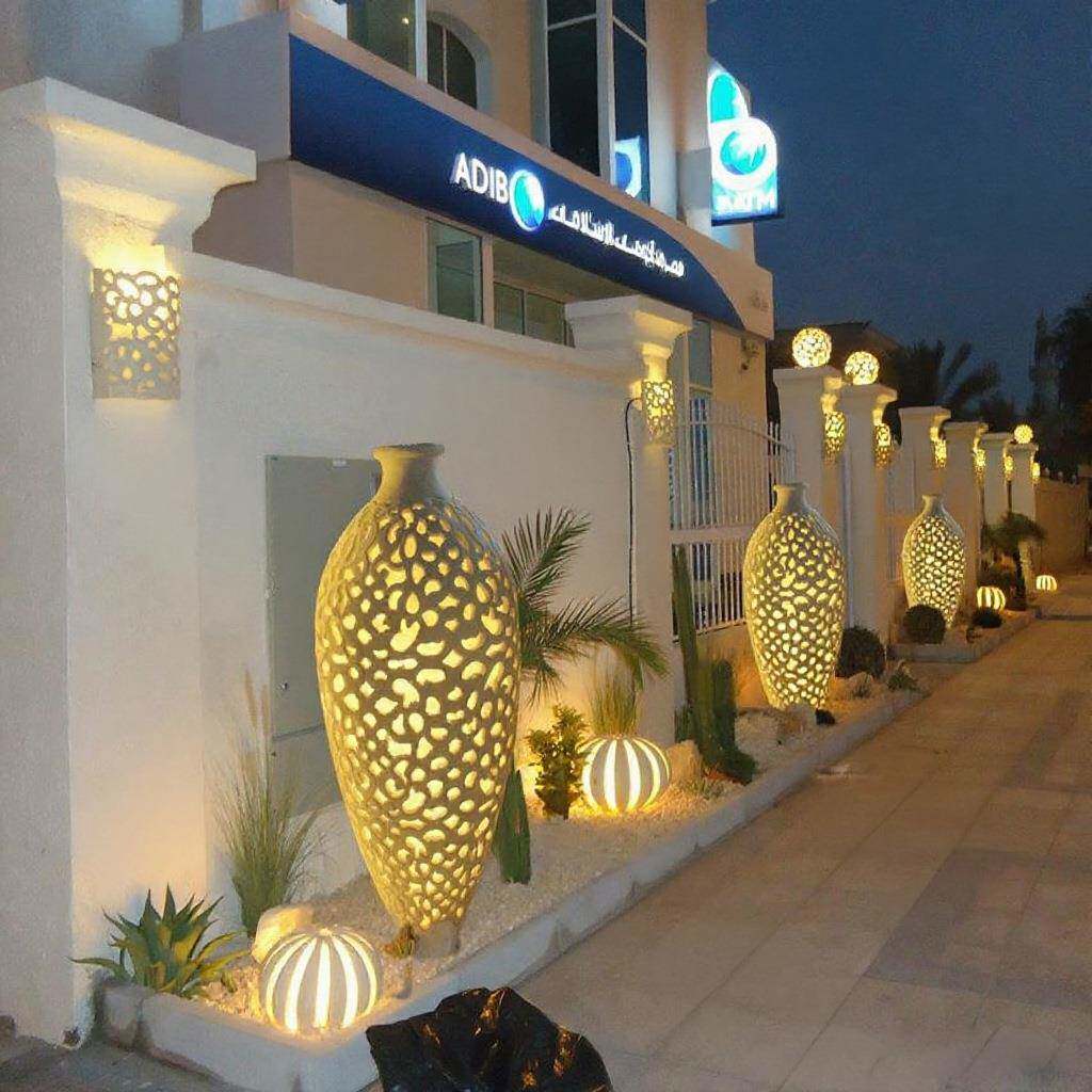 仿砂岩厂家手工雕刻园林景观灯砂岩雕塑庭院酒店花园灯镂空花瓶灯