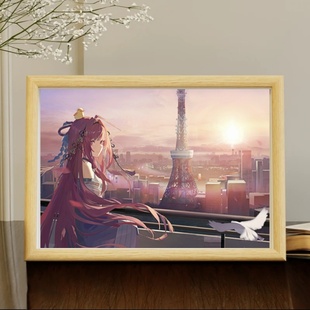 龙族幻想上杉绘梨衣周边精美木质玻璃相框摆台摆件送朋友生日礼物