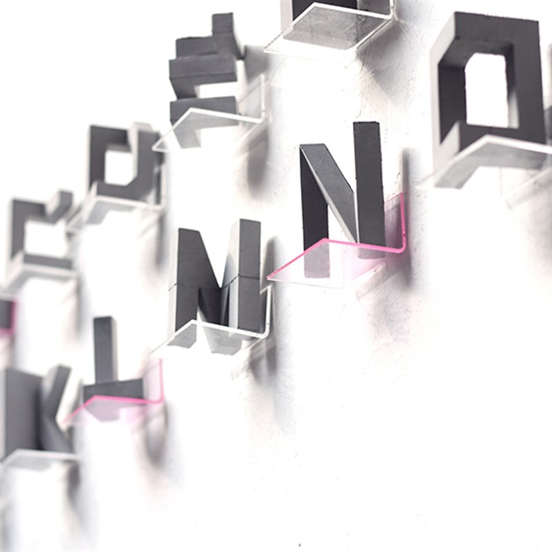 立体建筑艺术水泥字母雕塑创意墙壁装饰 后现代主义英文字体摆件